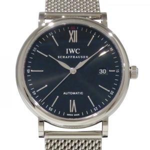 IWC ポートフィノ IW356508 ブラック文字盤 メン...