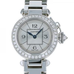 カルティエ Cartier パシャ ミスパシャ WJ124012 シルバー文字盤 新品 腕時計 レデ...