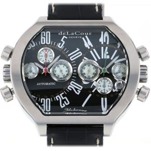 ドゥラクール deLaCour ビクロノ S2 WAST2129-0979 ブラック文字盤 中古 腕時計 メンズ｜gc-yukizaki