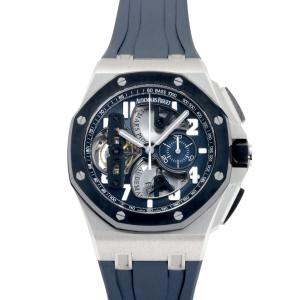 オーデマ・ピゲ AUDEMARS PIGUET ロイヤルオーク オフショア トゥールビヨン クロノグラフ 26388PO.OO.D027CA.01 ブルー/シルバー文字盤 新品 腕時計 メンズ