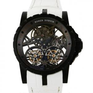 ロジェ・デュブイ ROGER DUBUIS エクスカリバー ダブルフライングトゥールビヨン RDDBEX0364 シルバー文字盤 中古 腕時計 メンズ｜gc-yukizaki