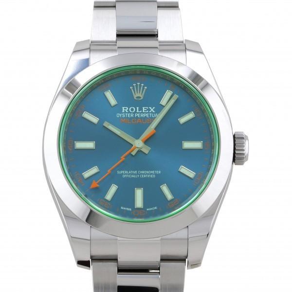 ロレックス ROLEX ミルガウス 116400GV ブルー文字盤 新品 腕時計 メンズ