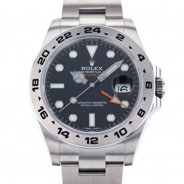 ロレックス ROLEX エクスプローラーII II 216570 ブラック文字盤 新品 腕時計 メン...