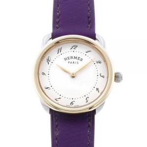 エルメス HERMES アルソー AR5.220.130/WW9K ホワイト文字盤 新品 腕時計 レディース