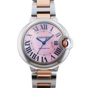 カルティエ Cartier バロンブルー W6920098 ピンク文字盤 新品 腕時計 レディース｜gc-yukizaki