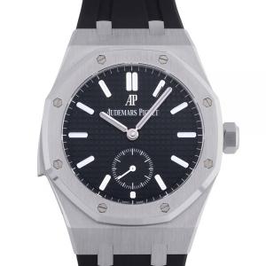 オーデマ・ピゲ AUDEMARS PIGUET ロイヤルオーク ミニッツリピーター スーパーソヌリ 特別限定20本 26591PT.OO.D002CR.01 ブラック文字盤 中古 腕時計 メンズ