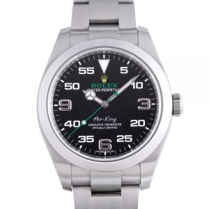 ロレックス ROLEX エアキング 116900 ブラック文字盤 中古 腕時計 メンズ｜gc-yukizaki