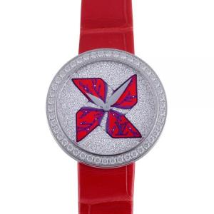 ルイ・ヴィトン LOUIS VUITTON タンブール Q4K04 全面ダイヤ文字盤 中古 腕時計 レディース