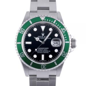 ロレックス ROLEX サブマリーナ グリーン 16610LV ブラック文字盤 新古品 腕時計 メンズ｜gc-yukizaki