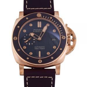 パネライ PANERAI サブマーシブル ブロンゾ PAM00968 ブラウン文字盤 中古 腕時計 メンズ｜gc-yukizaki