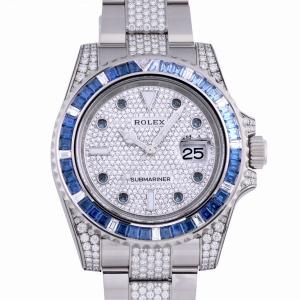 ロレックス ROLEX サブマリーナー デイト 116659SABR ダイヤ/シルバー/8PS文字盤 中古 腕時計 メンズ
