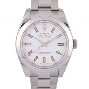 ロレックス ROLEX ミルガウス 116400 ホワイト文字盤 中古 腕時計 メンズ｜gc-yukizaki