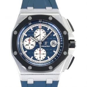オーデマ・ピゲ AUDEMARS PIGUET ロイヤルオーク オフショア クロノグラフ 26401PO.OO.A018CR.01 ブルー/シルバー文字盤 中古 腕時計 メンズ