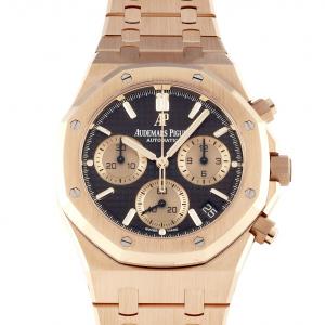 オーデマ・ピゲ AUDEMARS PIGUET ロイヤルオーク クロノグラフ 26239OR.OO.1220OR.02 ブラウン/ピンクゴールド文字盤 中古 腕時計 メンズ