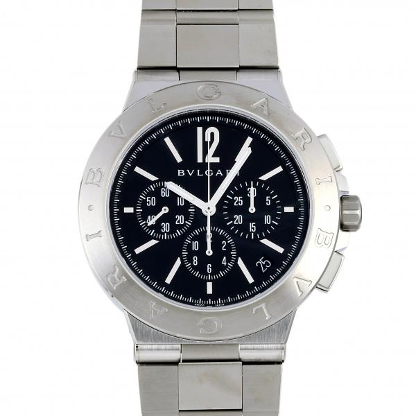 ブルガリ BVLGARI ディアゴノ ヴェロチッシモ DG41BSSDCH ブラック文字盤 新品 腕...