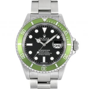 ロレックス ROLEX サブマリーナー グリーン 16610LV ブラック文字盤 中古 腕時計 メンズ｜gc-yukizaki