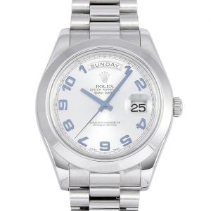 ROLEX（ロレックス） デイデイトII 218206 アイスブルー パヴェダイヤ