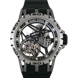 ロジェ・デュブイ ROGER DUBUIS エクスカリバー スパイダー フライング トゥールビヨン スケルトン RDDBEX0479 シルバー文字盤 中古 腕時計 メンズ｜gc-yukizaki