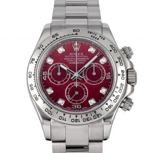ロレックス ROLEX コスモグラフ デイトナ ルベライト 8Pダイヤ 116509G レッド/8PD文字盤 中古 腕時計 メンズ