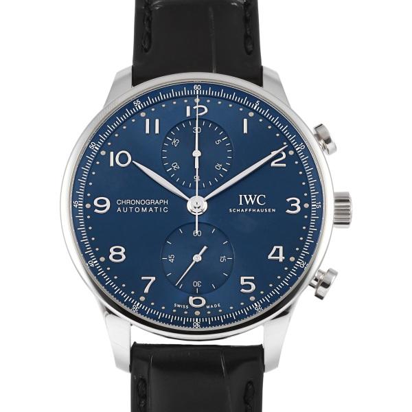 IWC ポルトギーゼ クロノグラフ IW371606 ブルー文字盤 新品 メンズ 腕時計