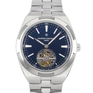 ヴァシュロン・コンスタンタン VACHERON CONSTANTIN オーヴァーシーズ トゥールビヨン ブティック限定 6000V/110A-B544 ブルー文字盤 中古 腕時計 メンズ