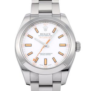 ロレックス ROLEX ミルガウス 116400 ホワイト文字盤 中古 腕時計 メンズ｜gc-yukizaki