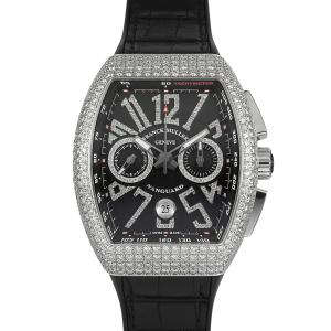 フランク・ミュラー FRANCK MULLER ヴァンガード V45CCDTDNBRCDACNR シルバー/ブラック文字盤 中古 腕時計 メンズ｜gc-yukizaki