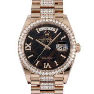 ロレックス ROLEX デイデイト 36 アイゼンキーゼル 128345RBR ブラウン/ローマ文字...