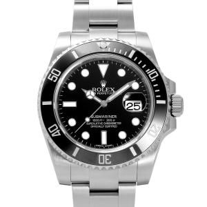 ロレックス ROLEX サブマリーナー デイト 116610LN ブラック/ドット文字盤 中古 腕時...