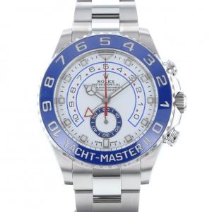 ロレックス ROLEX ヨットマスターII 116680 ホワイト/ベンツ針文字盤 新品 腕時計 メ...