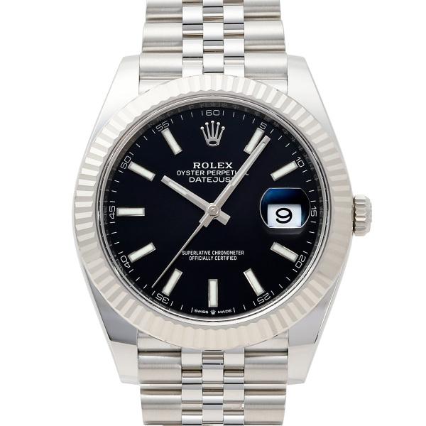 ロレックス ROLEX デイトジャスト 41 126334 ブラック文字盤 新品 腕時計 メンズ