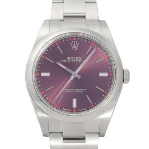 ロレックス ROLEX オイスターパーペチュアル 39 114300 レッドグレープ文字盤 中古 腕時計 メンズ｜gc-yukizaki