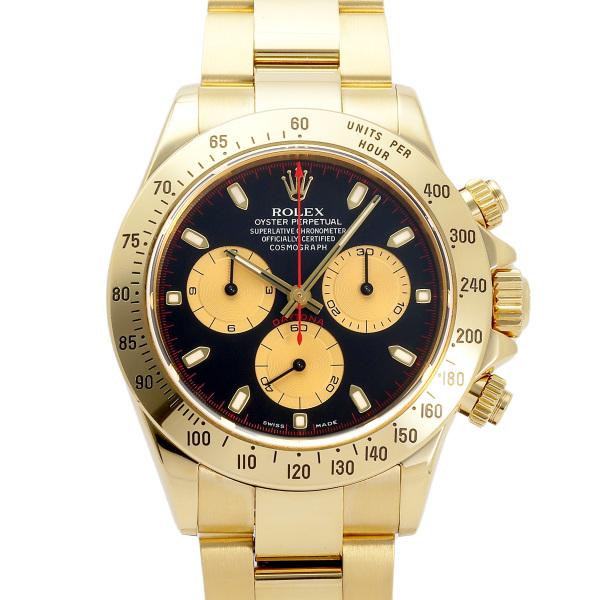 ロレックス ROLEX コスモグラフ デイトナ 116528 ブラック/シャンパン文字盤 中古 腕時...