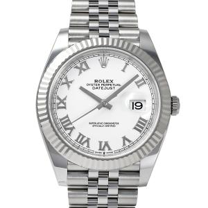 ロレックス ROLEX デイトジャスト 41 126334 ホワイトローマ文字盤 新品 腕時計 メンズ｜gc-yukizaki