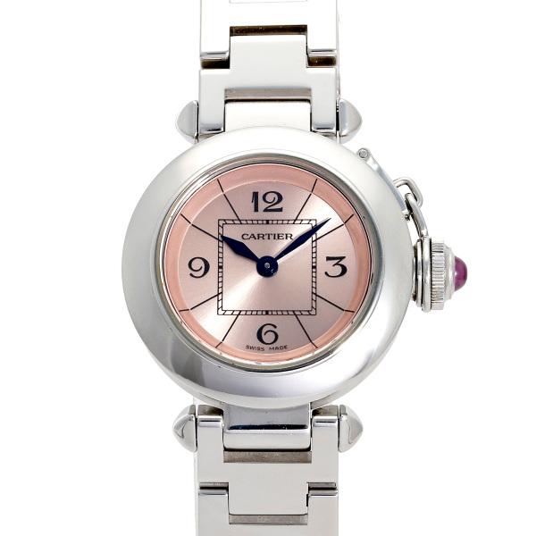 カルティエ Cartier パシャ ミス W3140008 ピンク文字盤 中古 腕時計 レディース