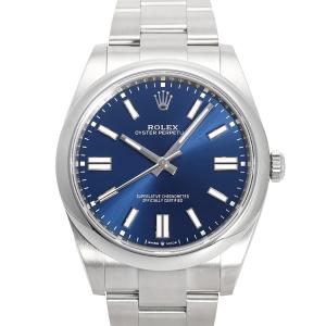 ロレックス ROLEX オイスターパーペチュアル 41 124300 ブライトブルー文字盤 新品 腕時計 メンズ｜gc-yukizaki