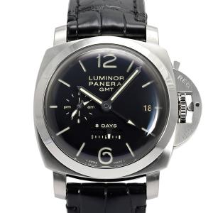 パネライ PANERAI ルミノール1950 8デイズ GMT PAM00233 ブラック文字盤 中古 腕時計 メンズ｜gc-yukizaki