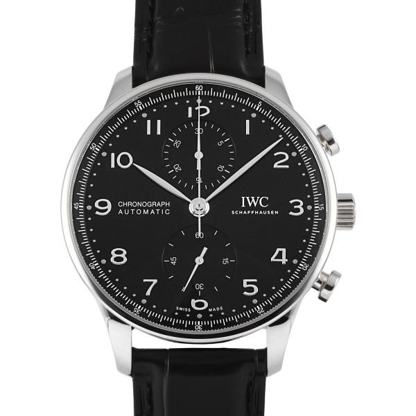 IWC ポルトギーゼ クロノグラフ IW371609 ブラック文字盤 新品 腕時計 メンズ