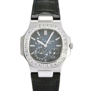 パテック・フィリップ PATEK PHILIPPE ノーチラス 5722G-001 ブラック・ブルー文字盤 中古 腕時計 メンズ