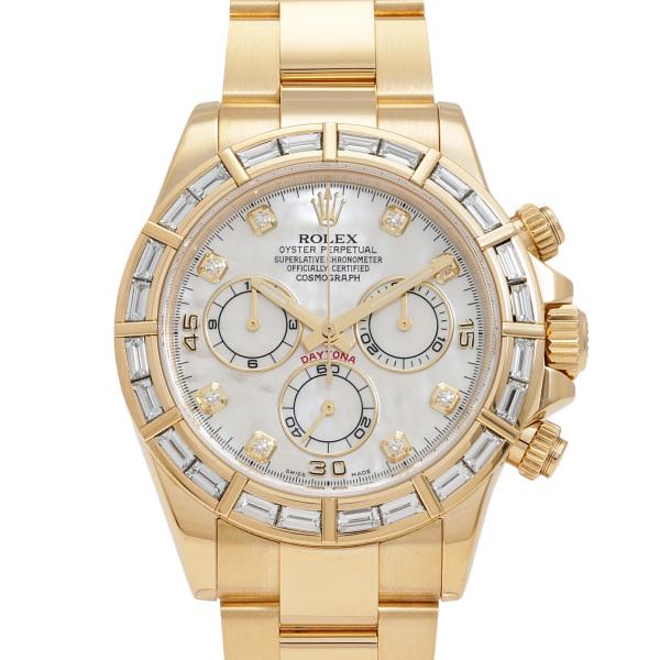 ロレックス ROLEX コスモグラフ デイトナ 116568BR ホワイト/8PD文字盤 中古 腕時...