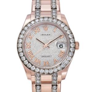 ロレックス ROLEX デイトジャスト パールマスター39 86285 ダイヤ/シルバー/ローマ文字盤 中古 腕時計 メンズ