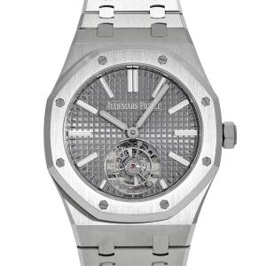 オーデマ・ピゲ AUDEMARS PIGUET ロイヤルオーク フライング トゥールビヨン 26730ST.OO.1320ST.06 グレー文字盤 中古 腕時計 メンズ