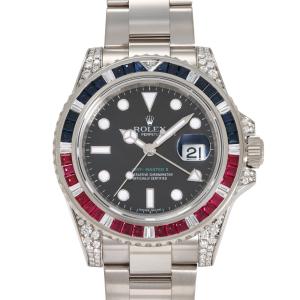 ロレックス ROLEX GMTマスターII 116759SARU ブラック文字盤 中古 腕時計 メンズ