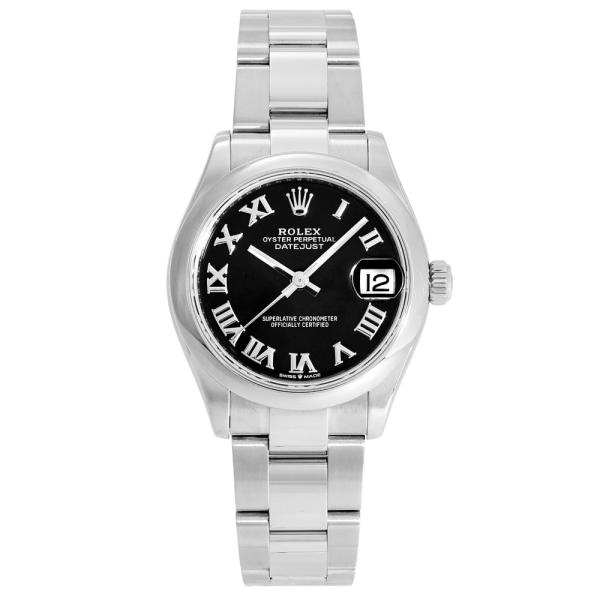 ロレックス ROLEX デイトジャスト 31 278240 ブライトブラック/ローマ文字盤 中古 腕...