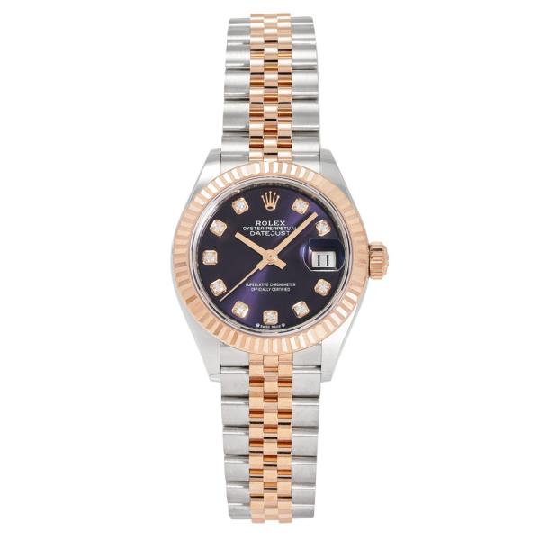 ロレックス ROLEX デイトジャスト 28 279171G オーベルジーヌ/10PD文字盤 新品 ...