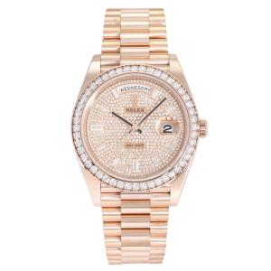 ロレックス ROLEX デイデイト 40 228345RBR ダイヤ/ピンク/10PB文字盤 中古 腕時計 メンズ