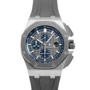 オーデマ・ピゲ AUDEMARS PIGUET ロイヤルオーク オフショア クロノグラフ 26400IO.OO.A004CA.02 グレー/ブルー文字盤 中古 腕時計 メンズ