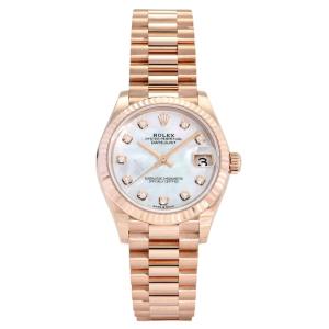 ロレックス ROLEX デイトジャスト 31 278275NG ホワイト文字盤 未使用 腕時計 男女兼用