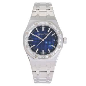 オーデマ・ピゲ AUDEMARS PIGUET ロイヤルオーク オートマティック 15551BC.ZZ.1356BC.01 スモークブルー文字盤 美品 腕時計 メンズ