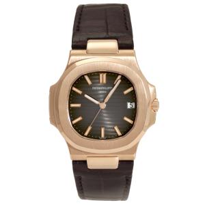 パテック・フィリップ PATEK PHILIPPE ノーチラス 5711R-001 ブラウン・ブラック文字盤 中古 腕時計 メンズ